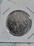 1982 UNC 50 Cent Coin Brisbane Commonwealth Games 