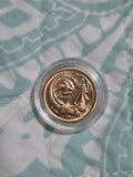 1985 Two Cent Coin Uncirculated From Mint Set In Capsule