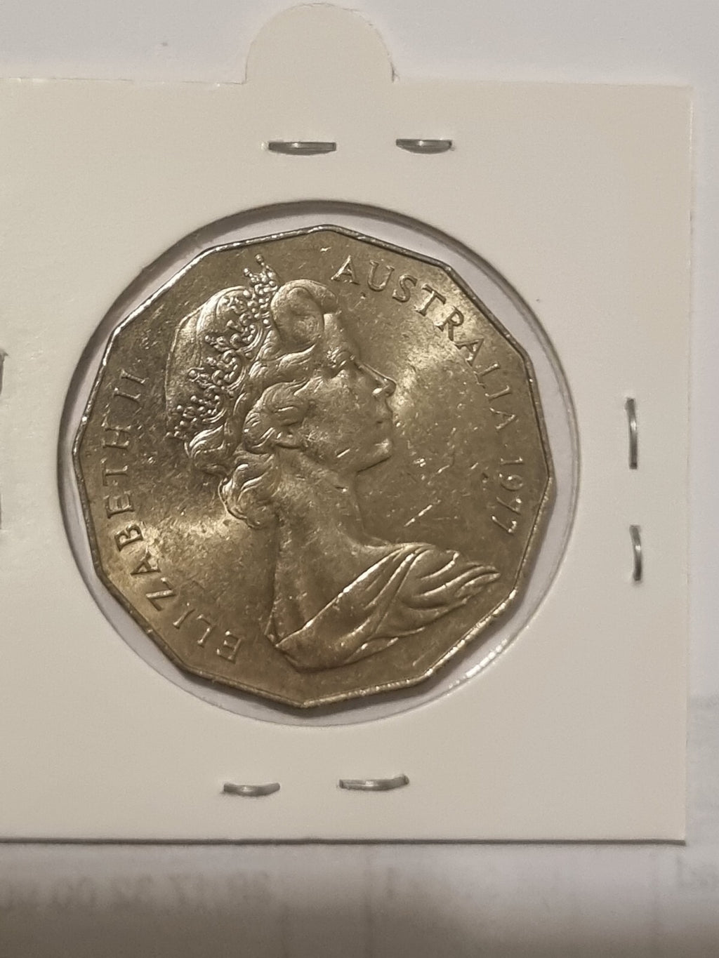 1977 Silver Jubilee 50 cent coin Great Circulated Condition