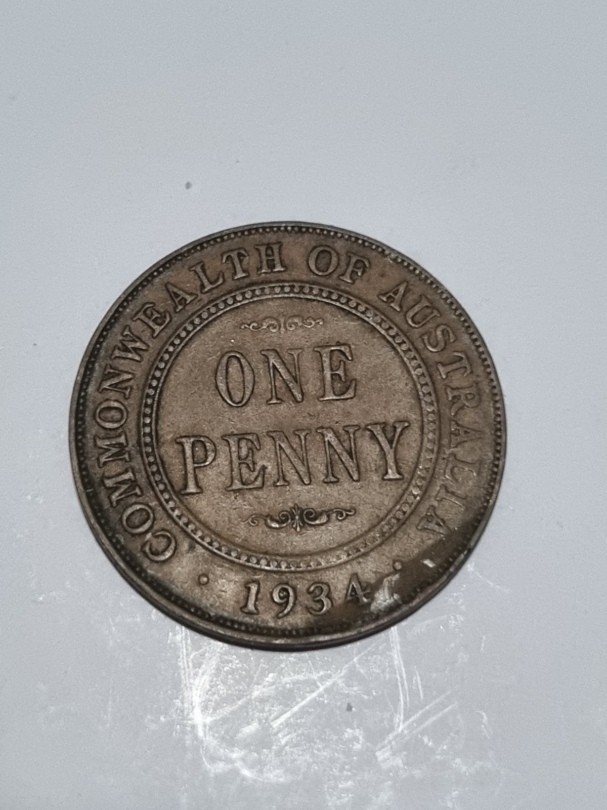 1934 Australian Penny - Melbourne Mint Struck 