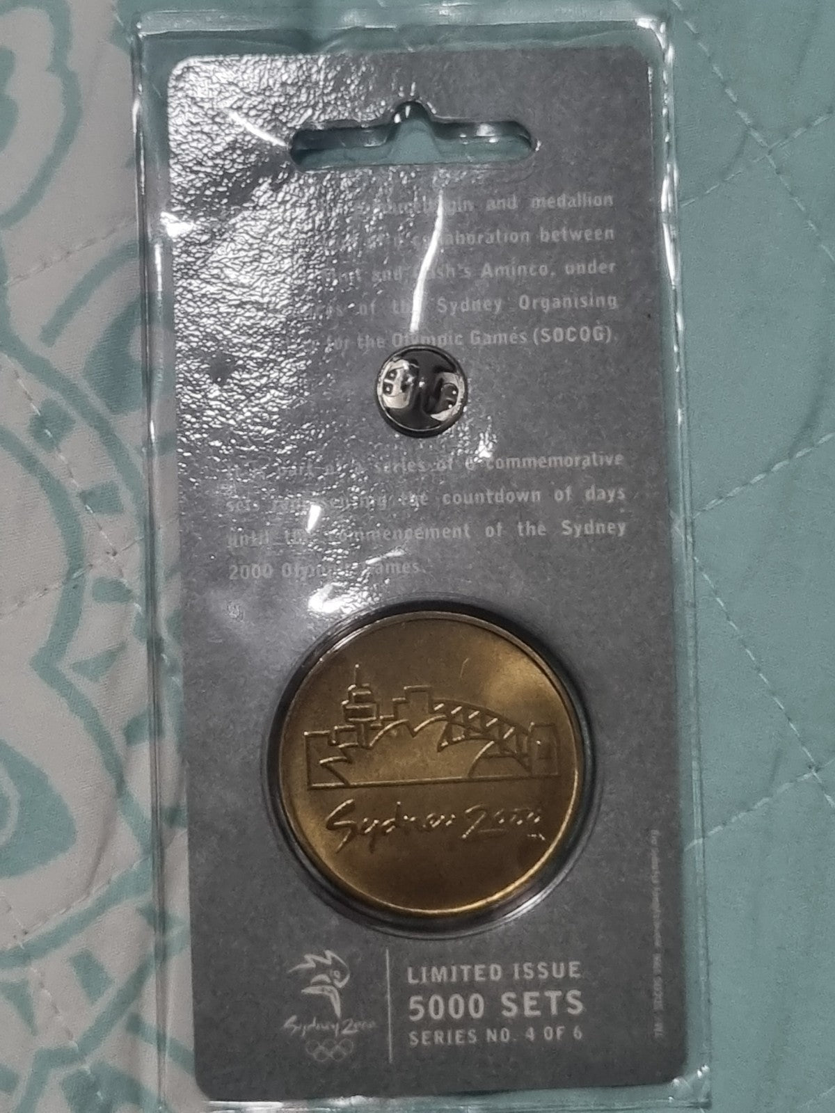 Sydney 2000 Olympics 200 Days To Go Countdown Pin and Medallion Set