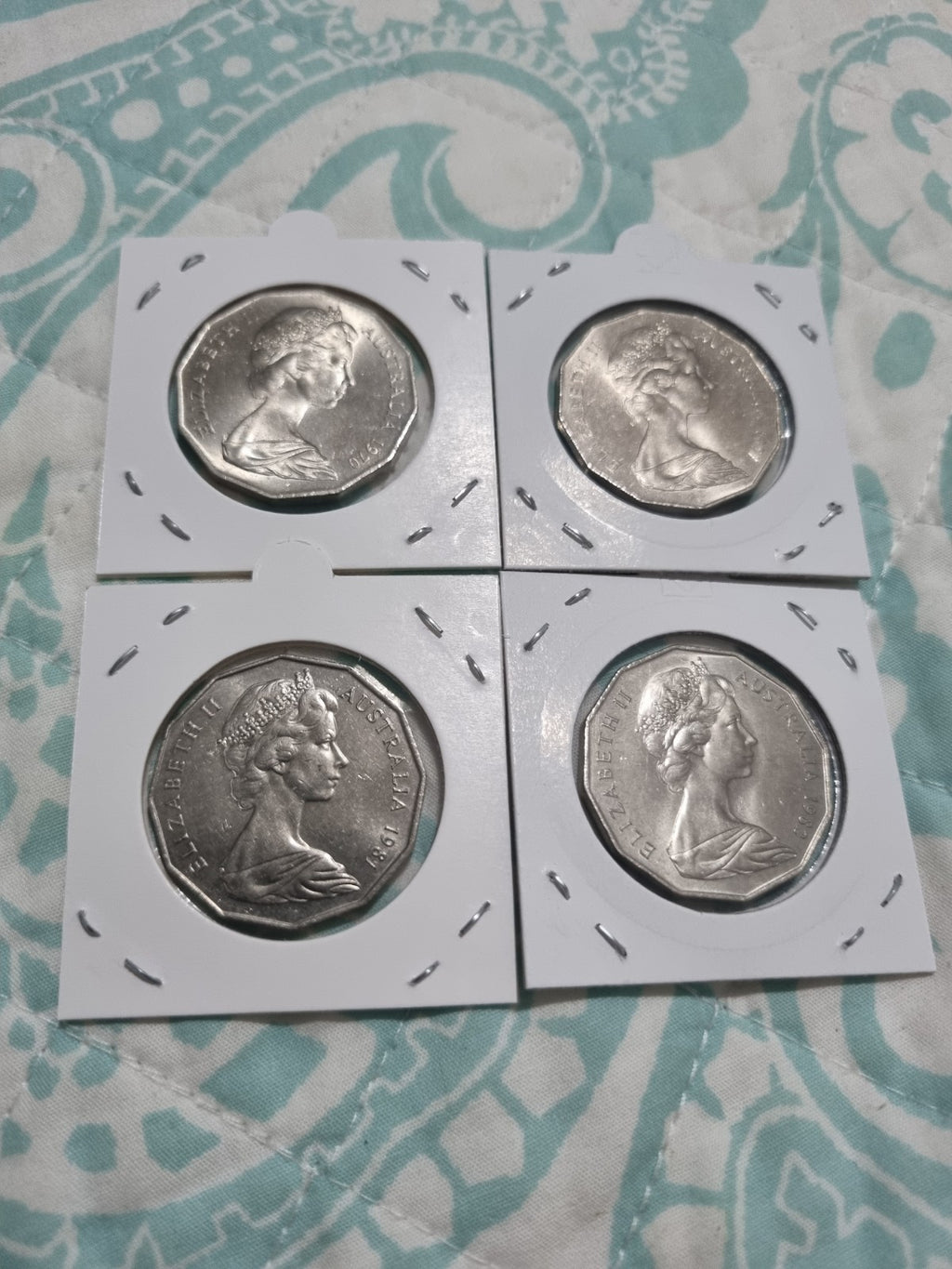 4 x 50 Cent UNC Commemorative Coins