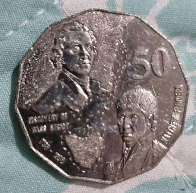 1998 Bass & Flinders 50 Cent Coin - Nice Circulated