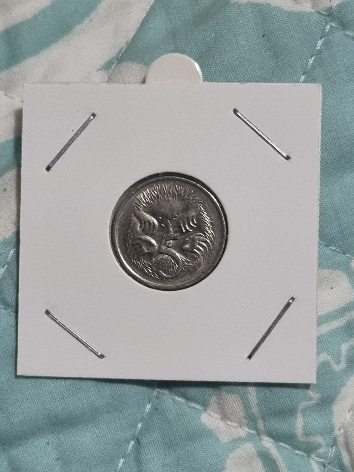 1982 5 Cent Coin Lightly Circulated In 2x2 Holder 