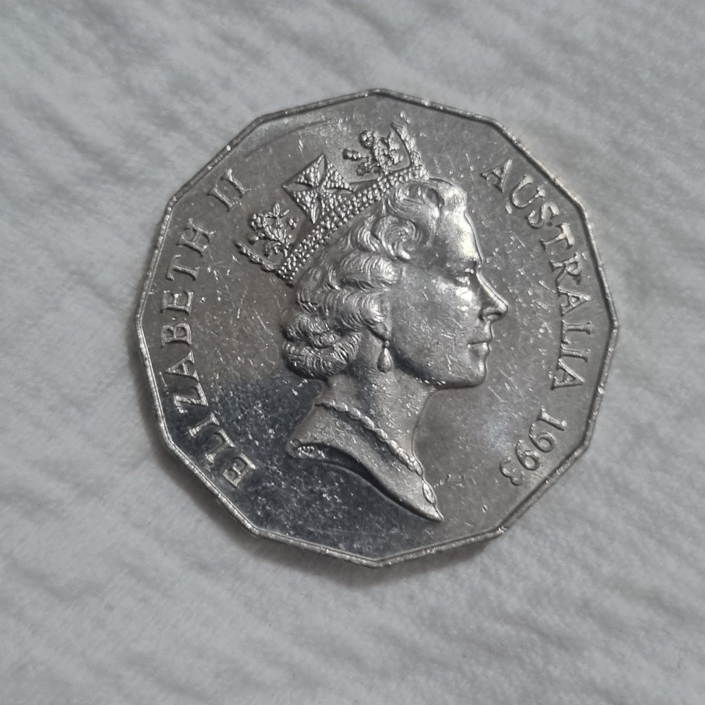 1993 50 cent coin COA Lightly Circulated