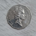 1993 50 cent coin COA Lightly Circulated