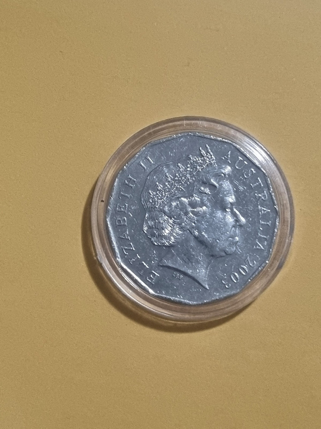 2003 Volunteers 50 Cent Coin - Lightly Circulated in Capsule 