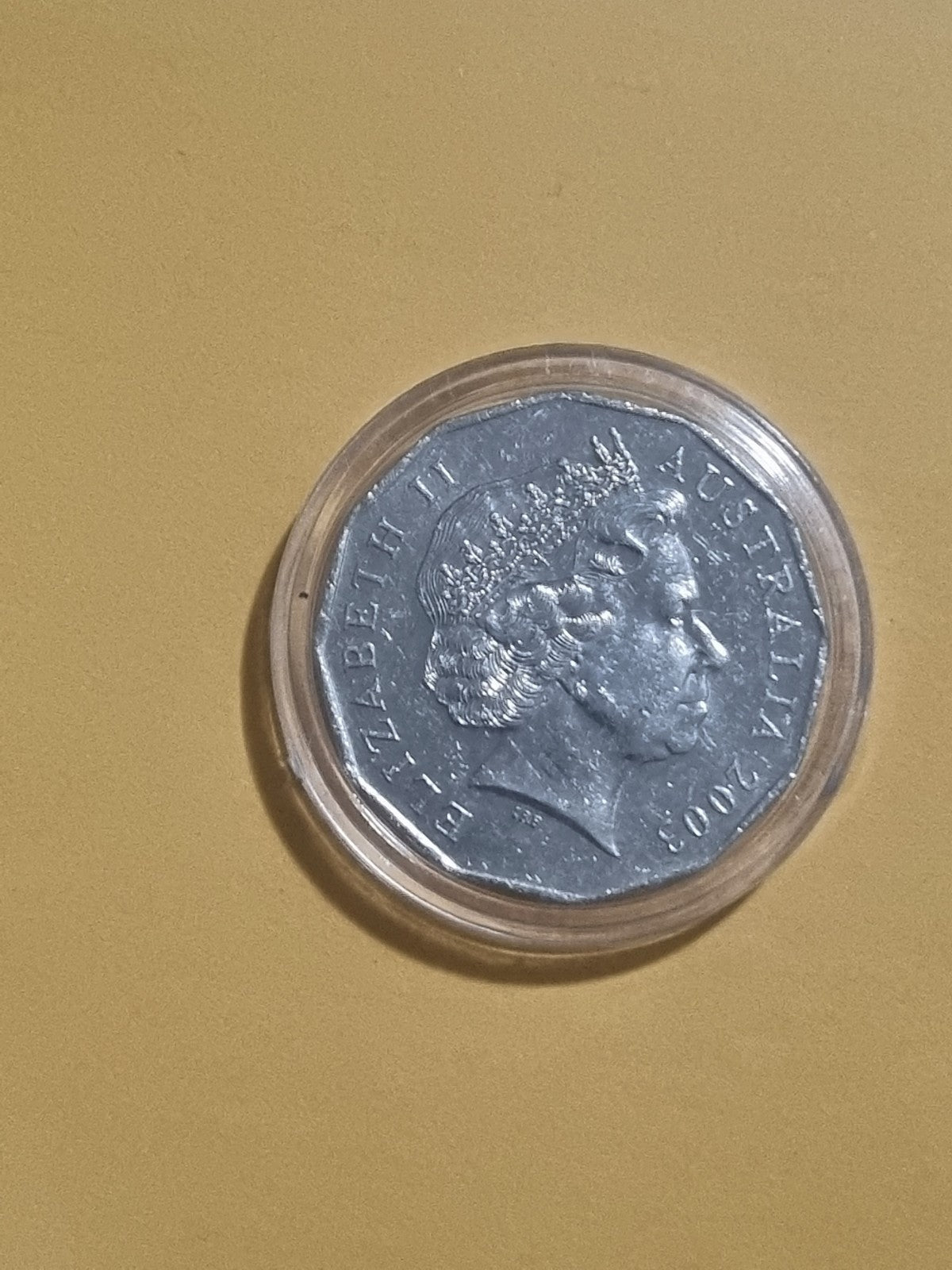 2003 Volunteers 50 Cent Coin - Lightly Circulated in Capsule 