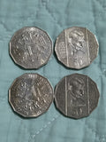 4 x 50 Cent Coins - 1982 Brisbane Commonwealth Games + 1995 Weary Dunlop