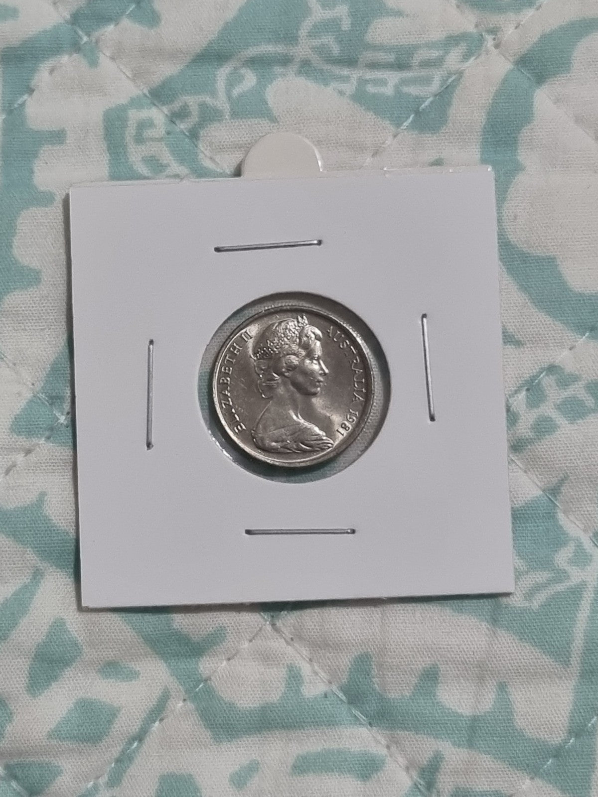 1981 5 Cent Coin UNC in 2x2 Holder 