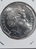 2018 50 Cent Coin - UNC In 2x2 Holder 