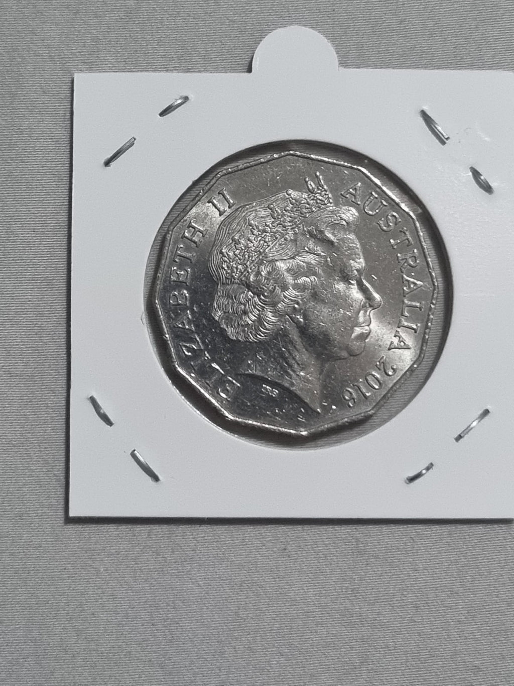 2016 50 Cent Coin - UNC In 2x2 Holder 