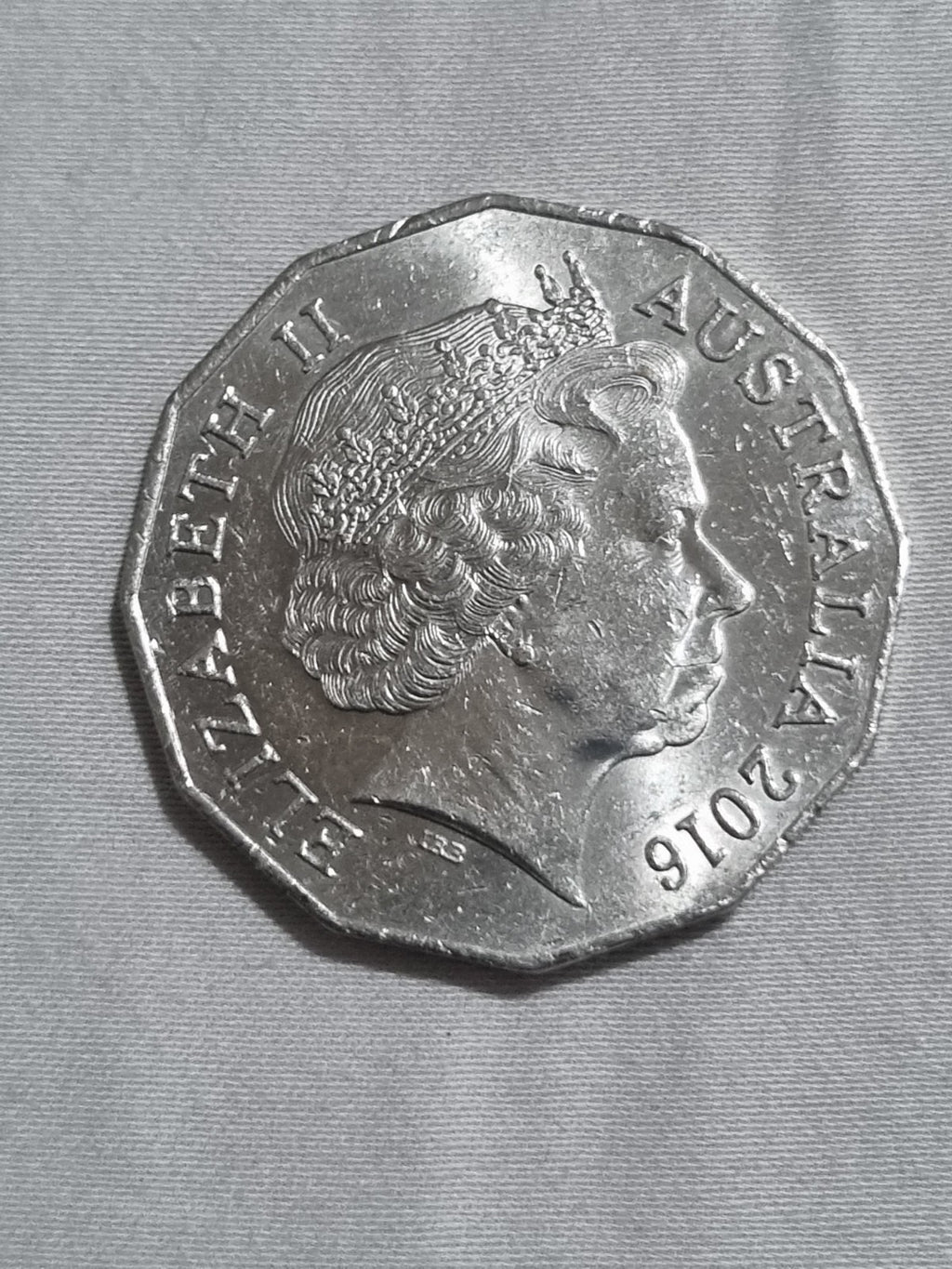 2016 50 Cent Coin - aUNC