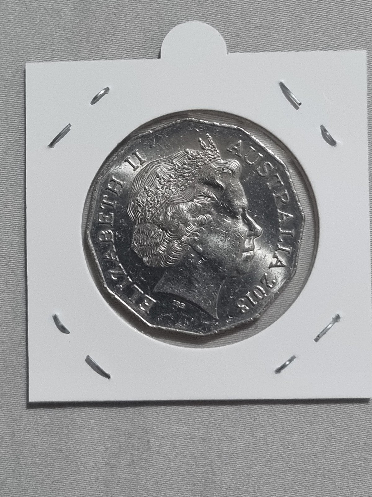 2018 50 Cent Coin - UNC In 2x2 Holder 