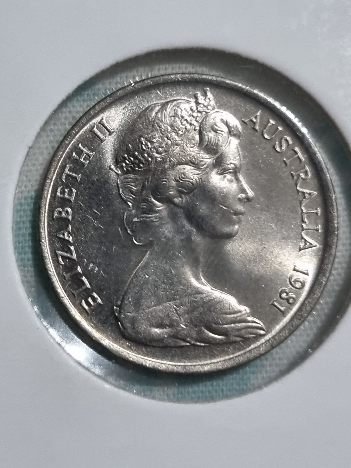 1981 5 Cent Coin UNC in 2x2 Holder 