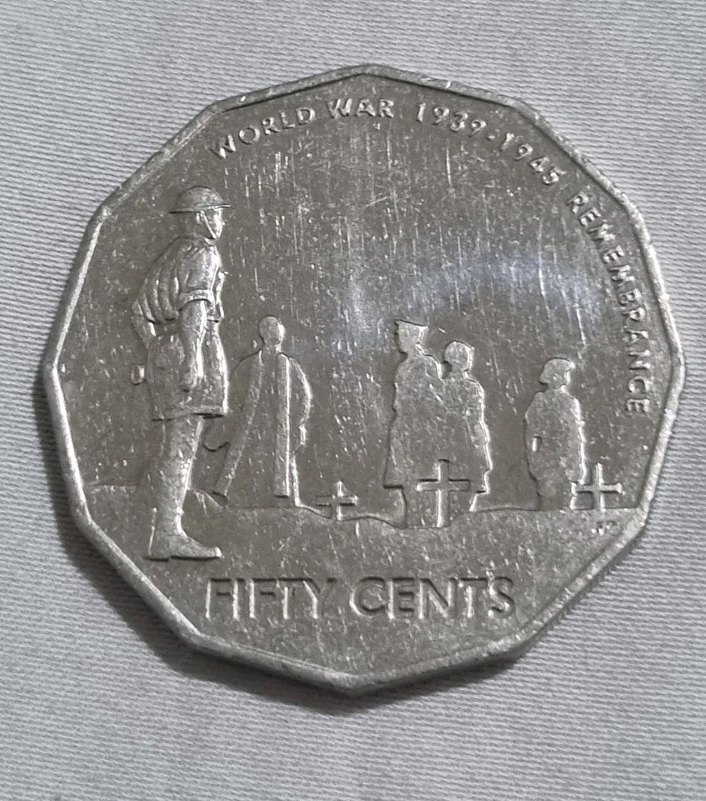 2005 50 Cent Coin Lightly Circulated World War II Remembrance 