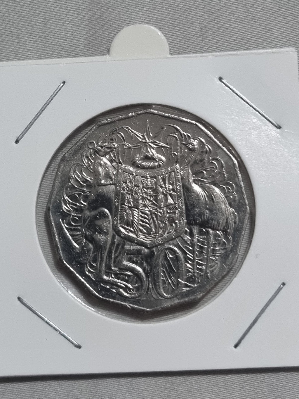 2018 50 Cent Coin - UNC In 2x2 Holder 