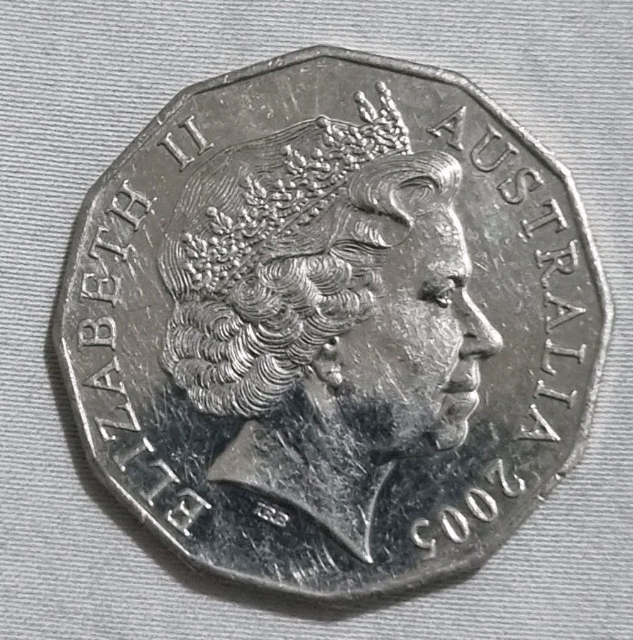 2005 50 Cent Coin Lightly Circulated World War II Remembrance 
